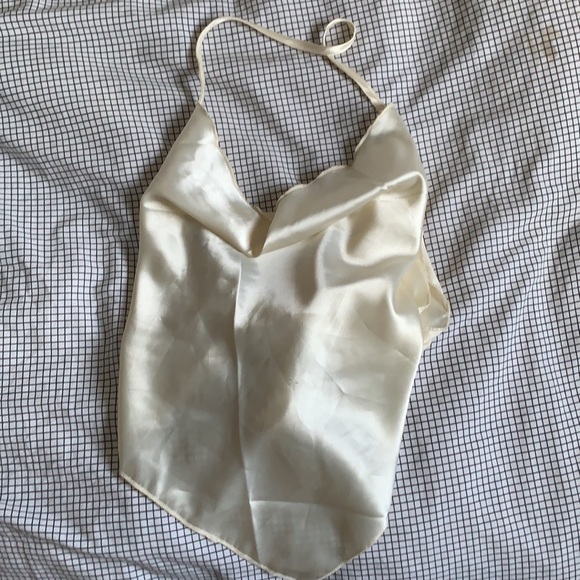 Satin draped halter top from romwe - Picture 4 of 4